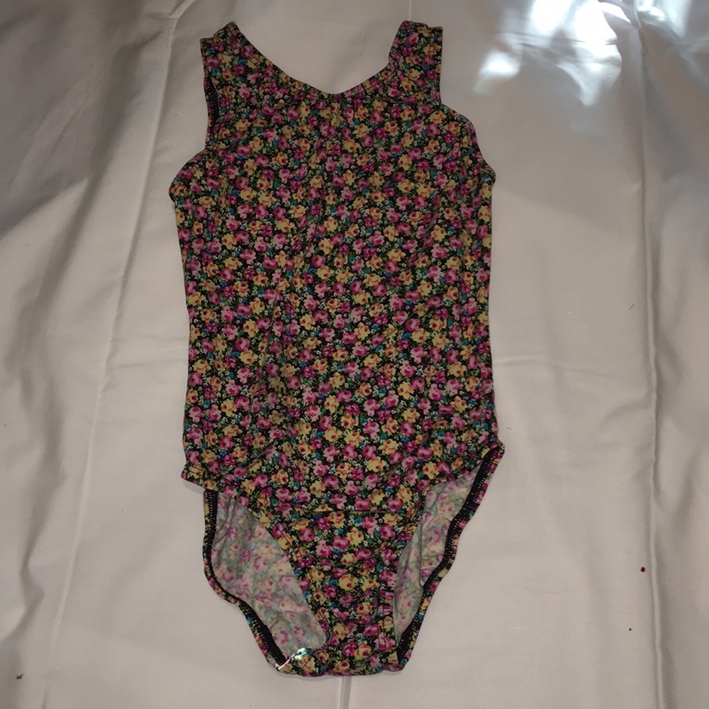 Girls floral leotard